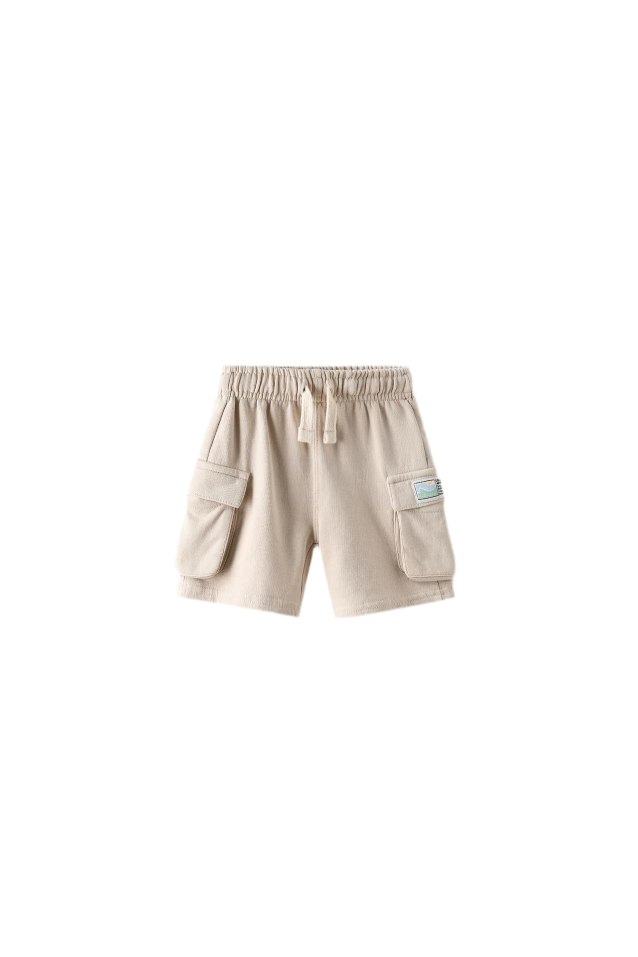 Beige Cargo Short