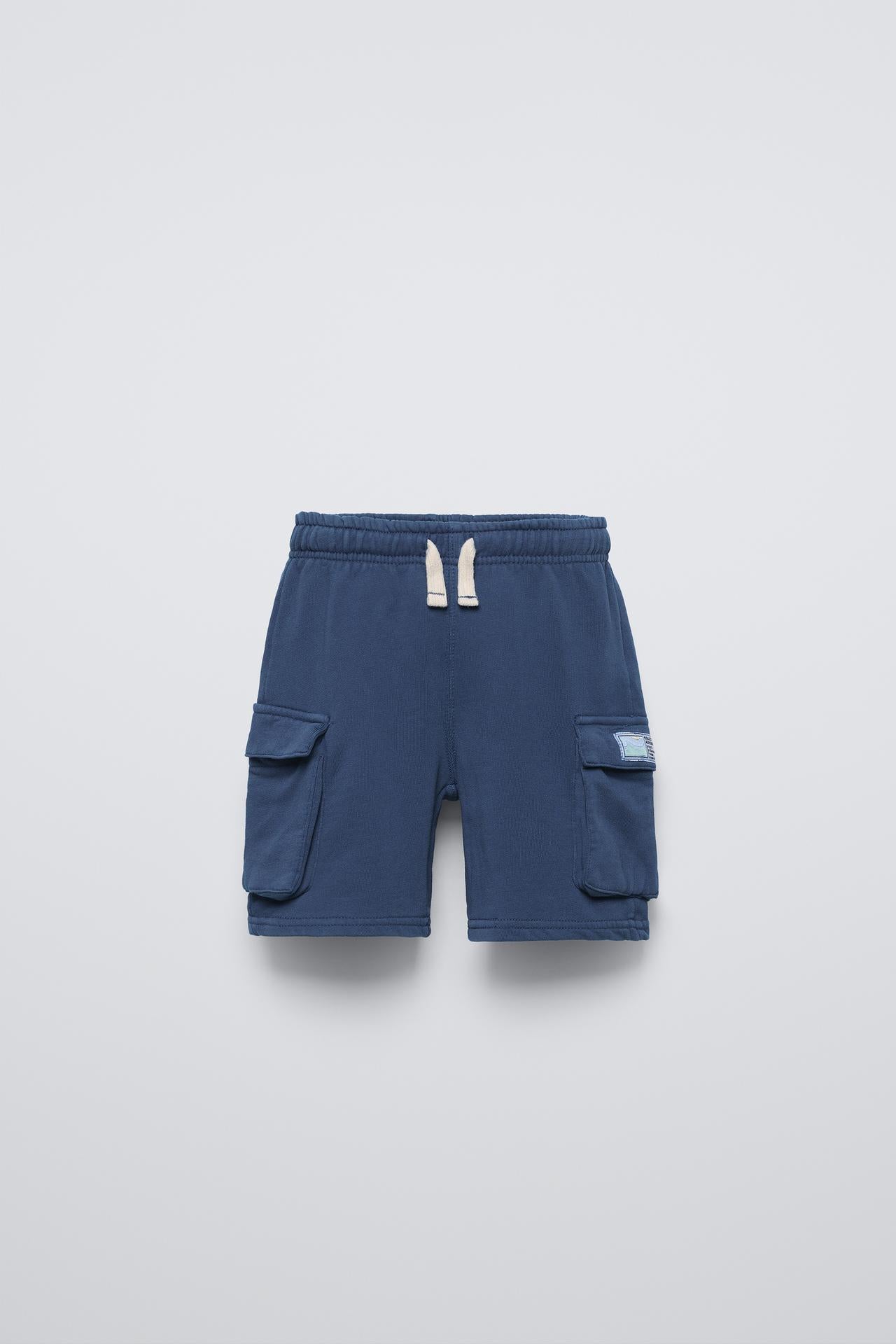 Cargo Shorts Plain Blue