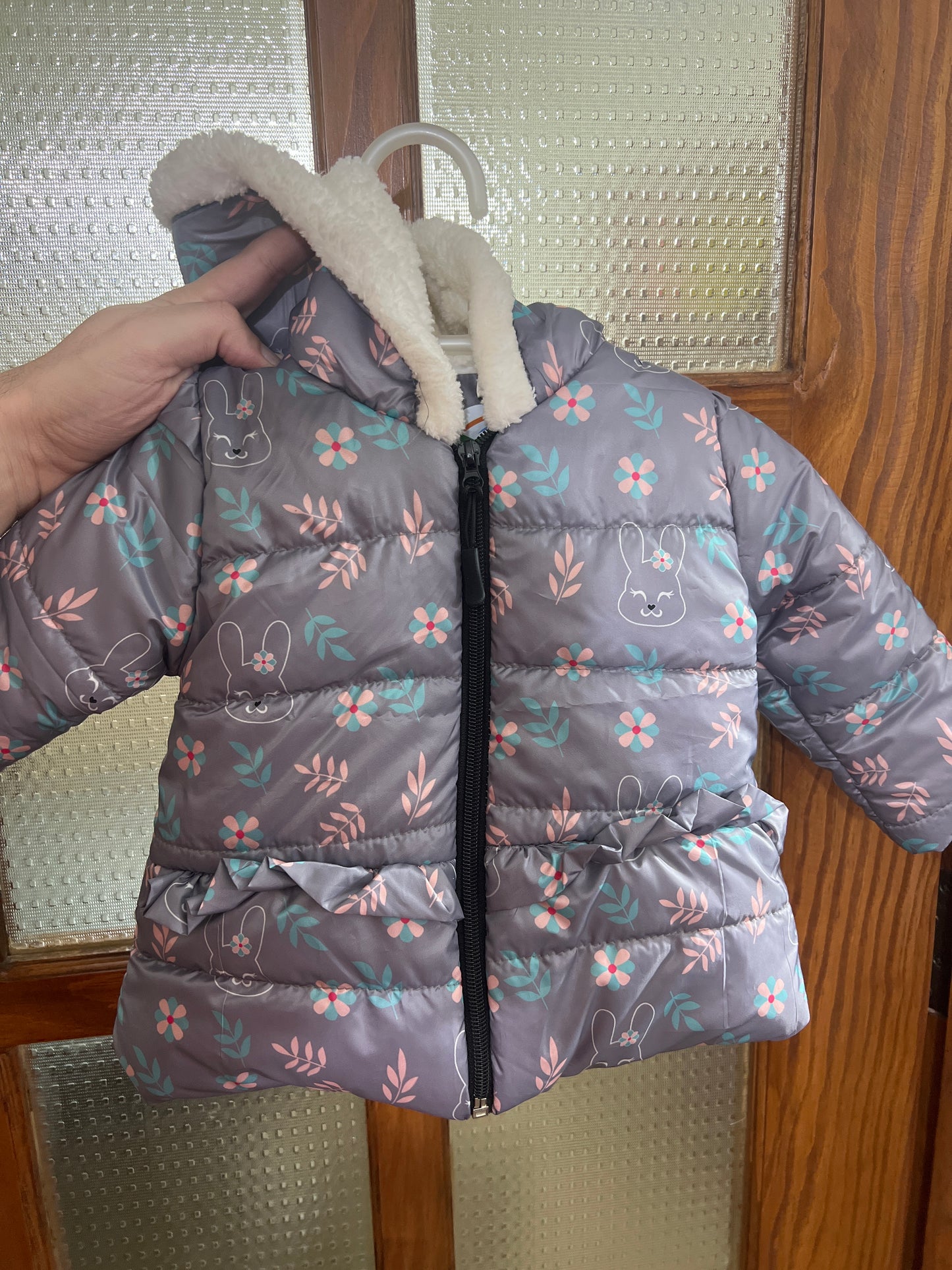 Puffer Jacket Zipper for Baby Girl