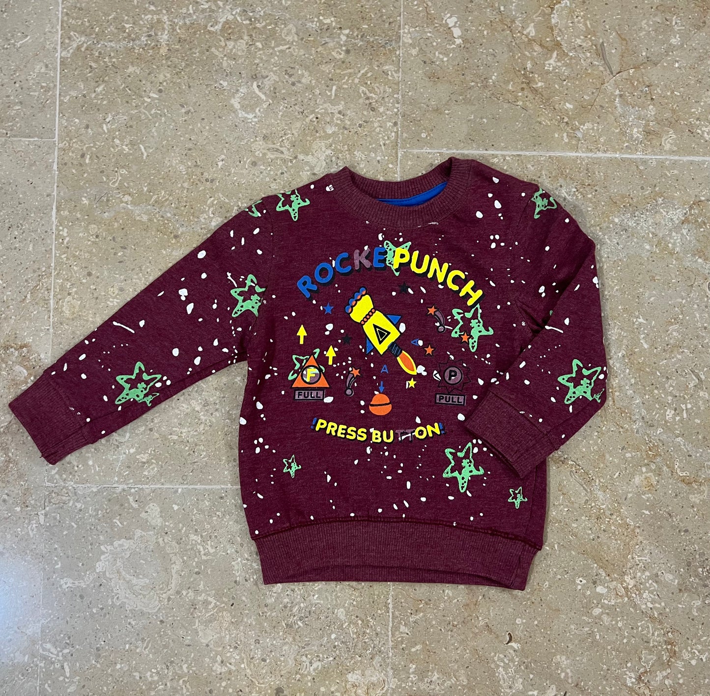 Maroon Baby Club Sweatshirt for Boys