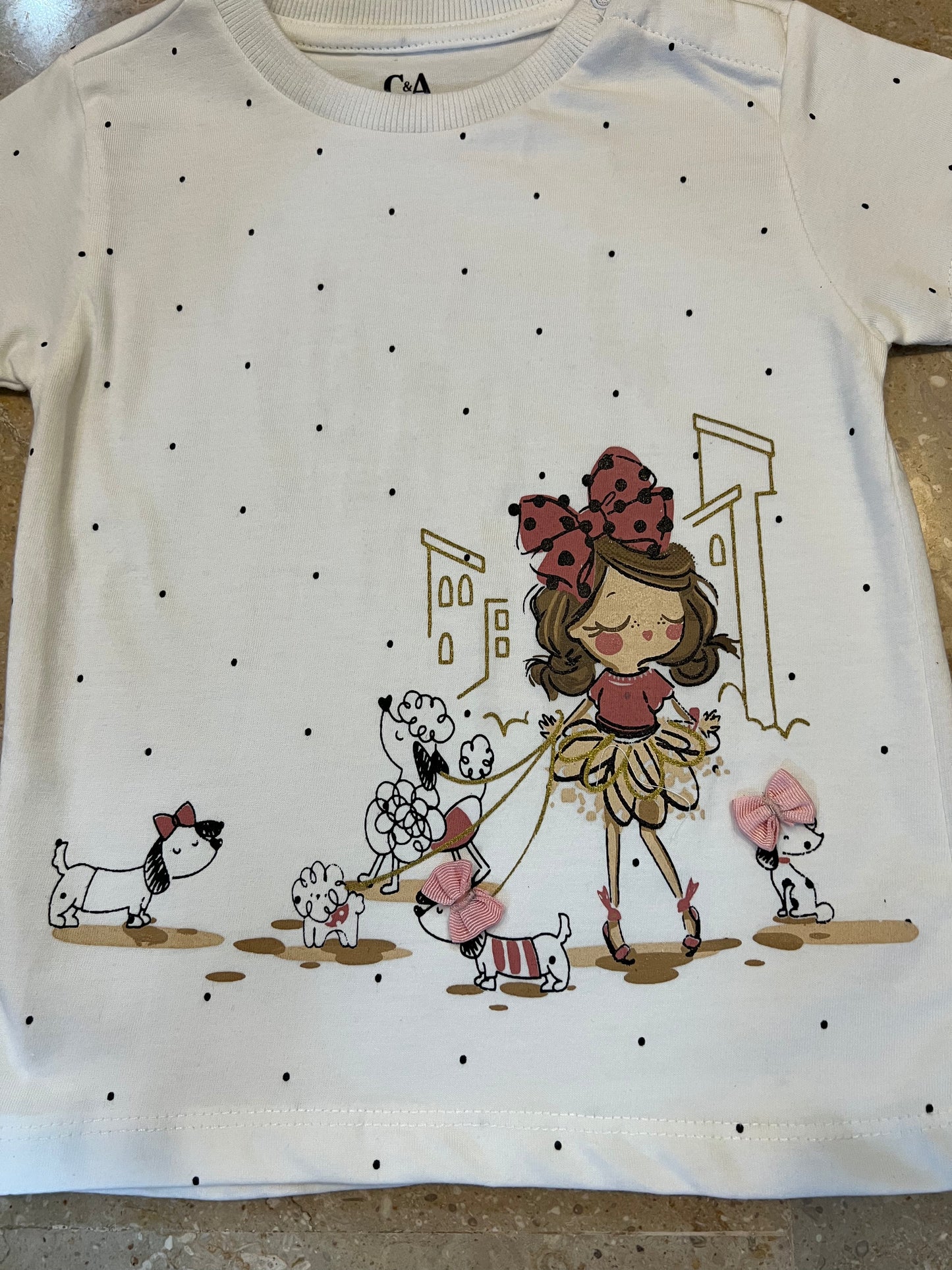 Cute Doll Printed T-shirt