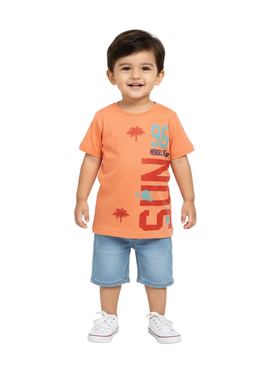 Okaidi Branded Boys 2 PC Set for Summers