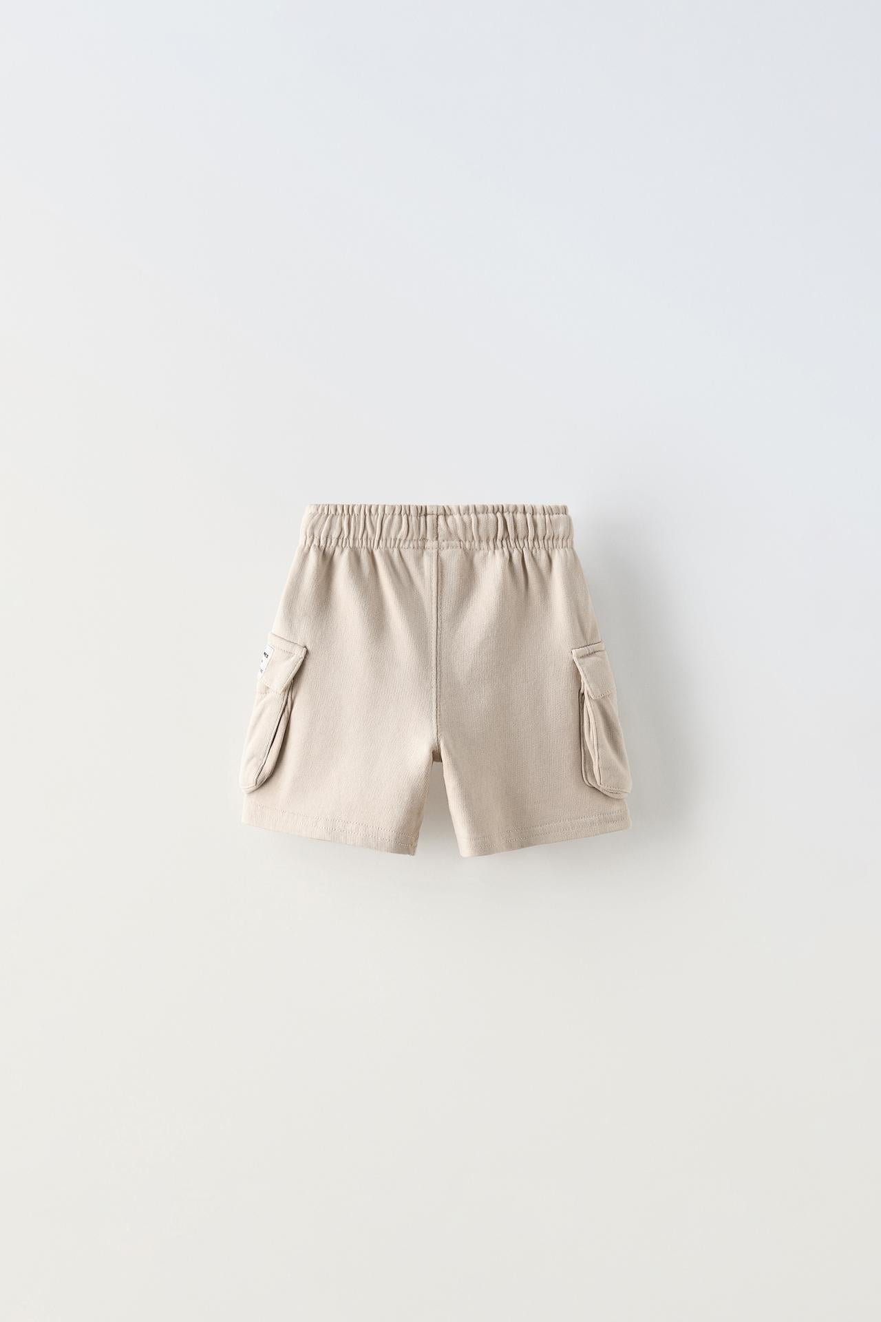 Beige Cargo Short