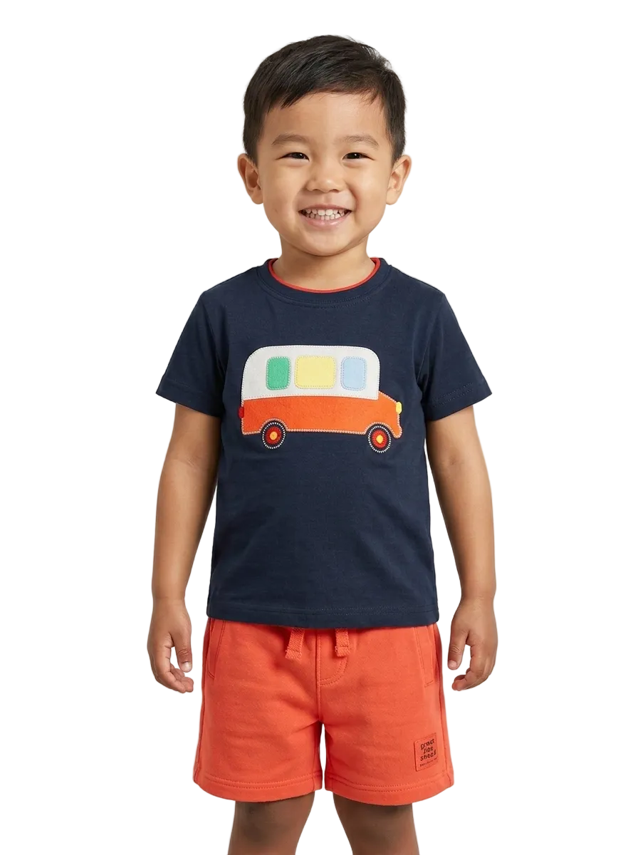 Navy Car 2 PC Set for Boys