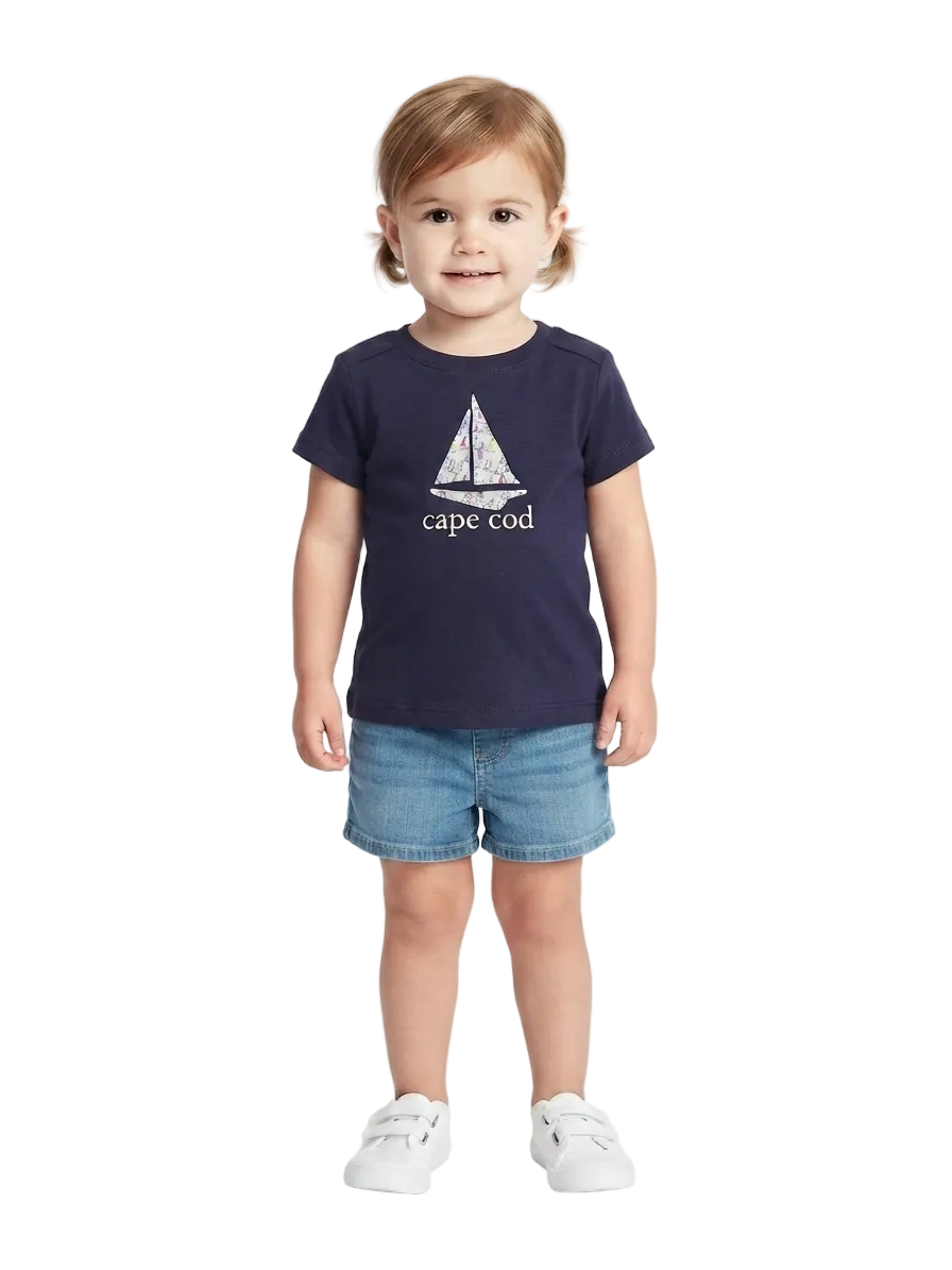 Cuffy’s Branded Blue T-Shirt for baby girl 2 year (Minor def)