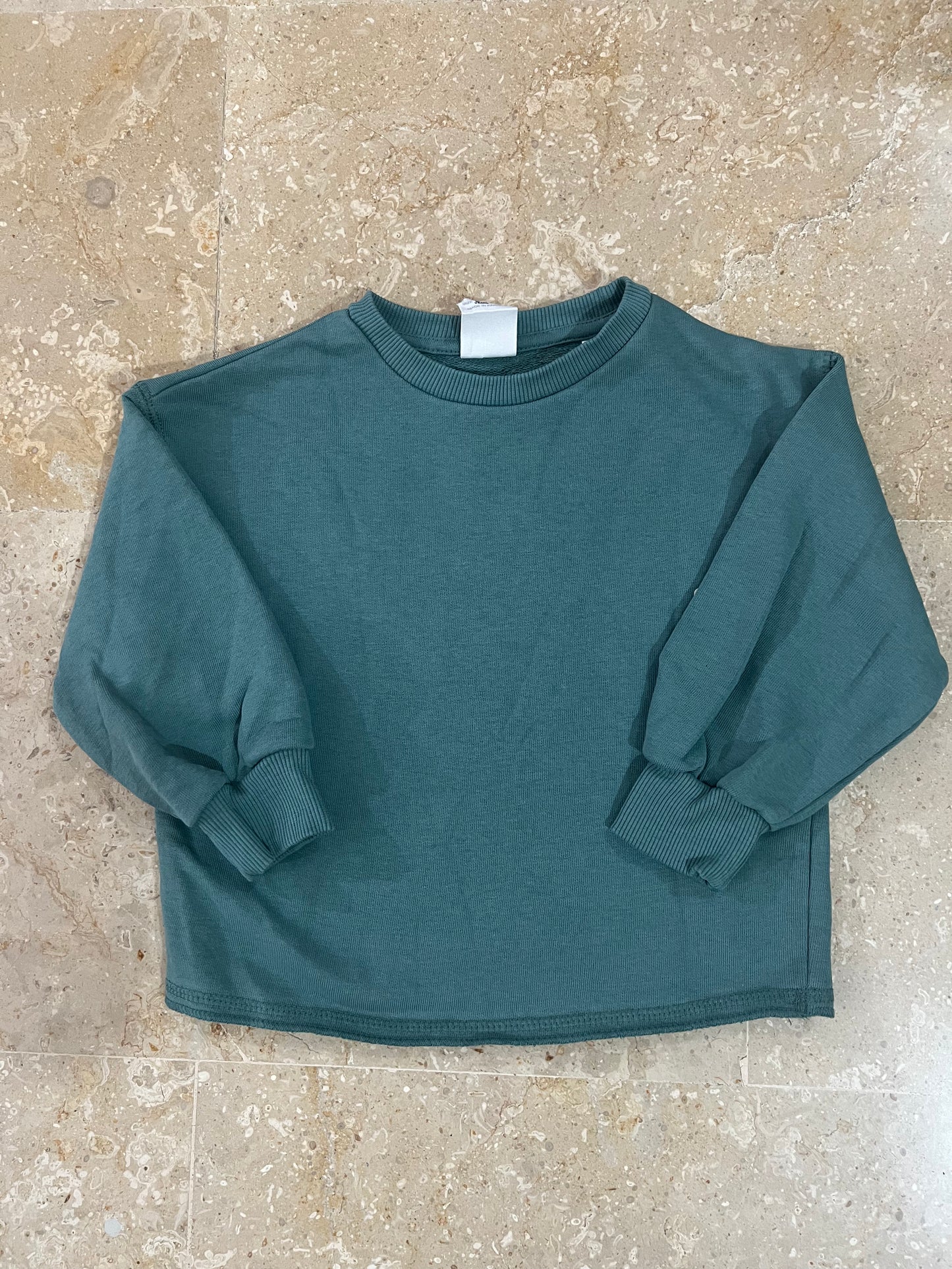 Green Fleece Sweatshirt for Kids