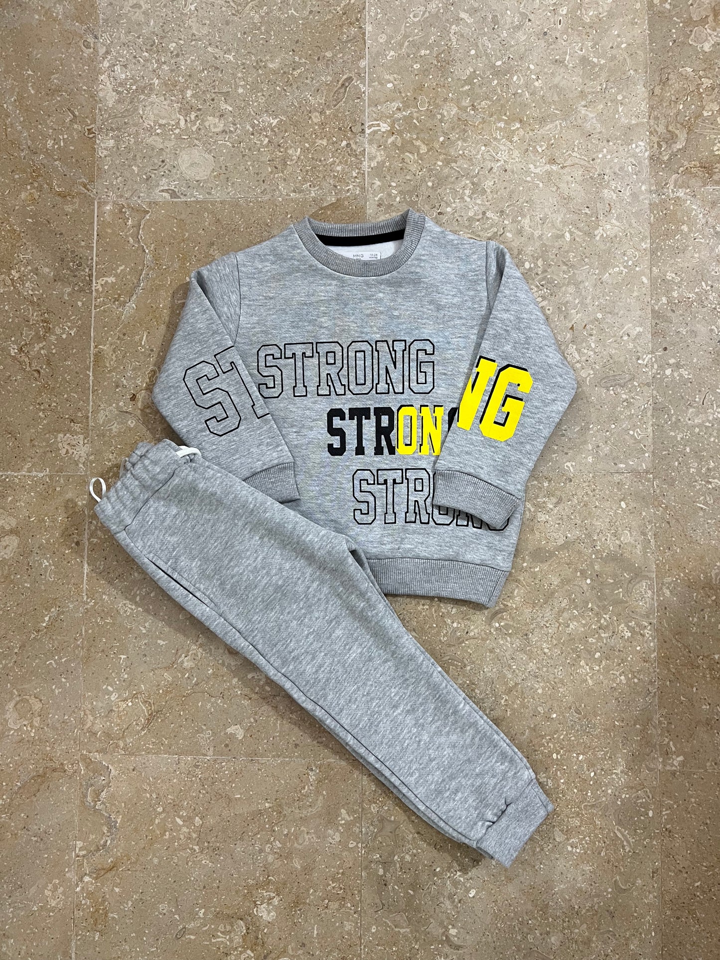 Grey 2 PC Set for Boys