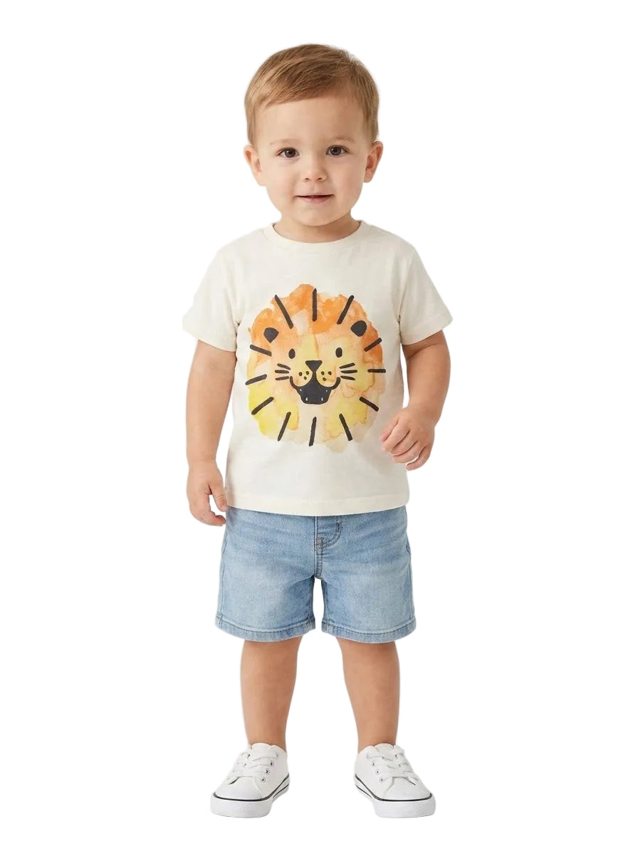 Zara Lion T-Shirt for boys 18-24 months (minor defect)