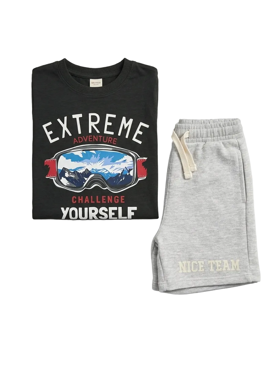 Branded 2 PC Summer Set for Boys