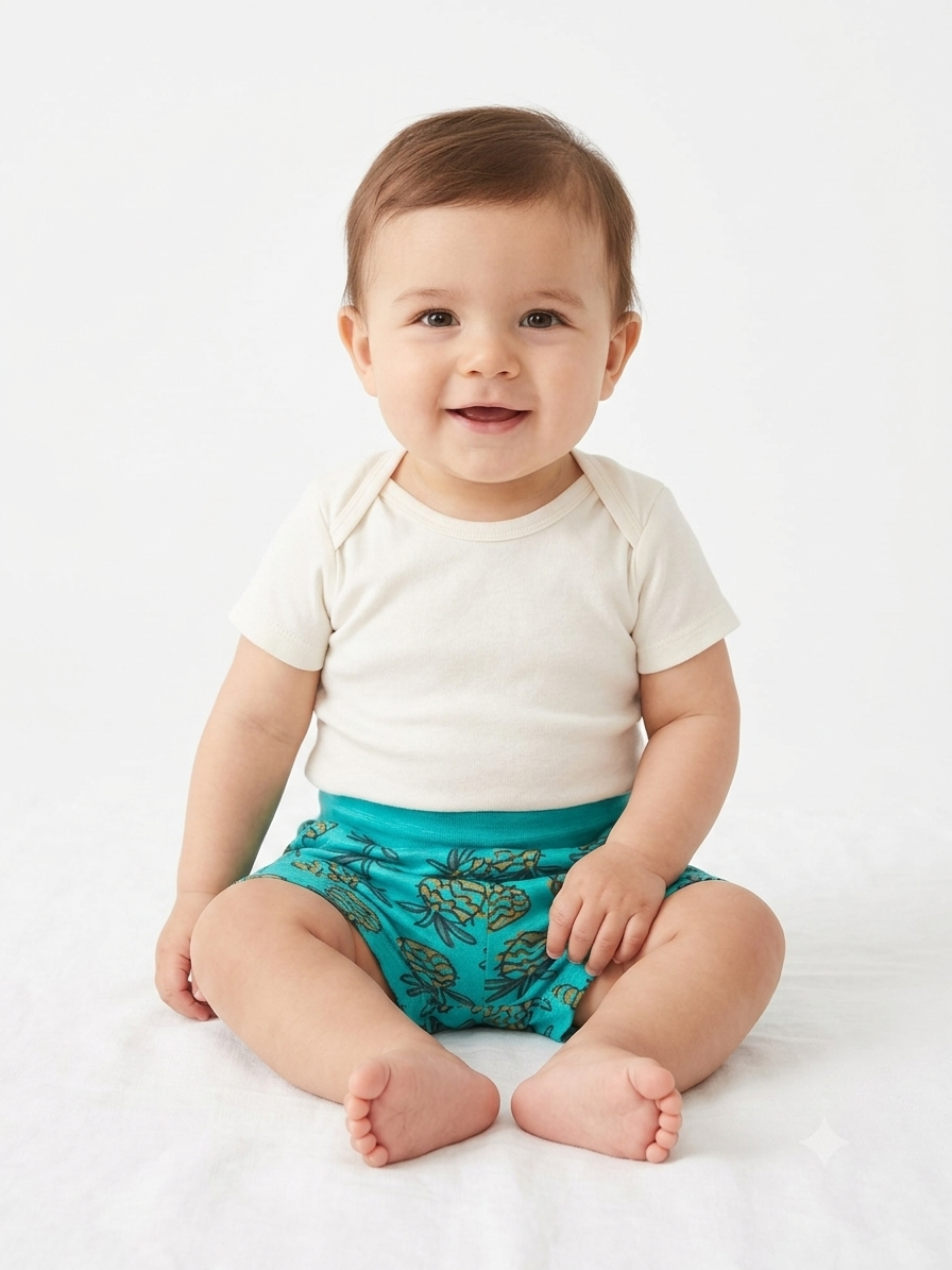 Zara Branded Printed Shorts (3 m to 12 m)
