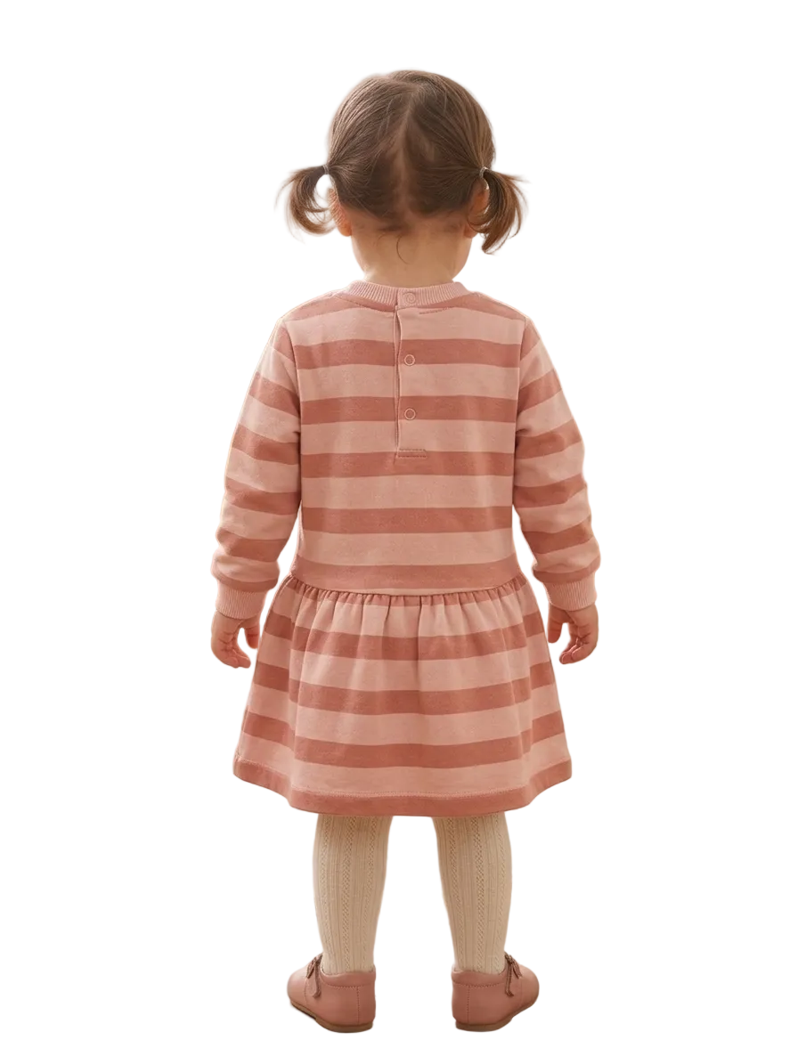 Cool Club Branded Sweatshirt Frock for Baby Girl (minor defect)