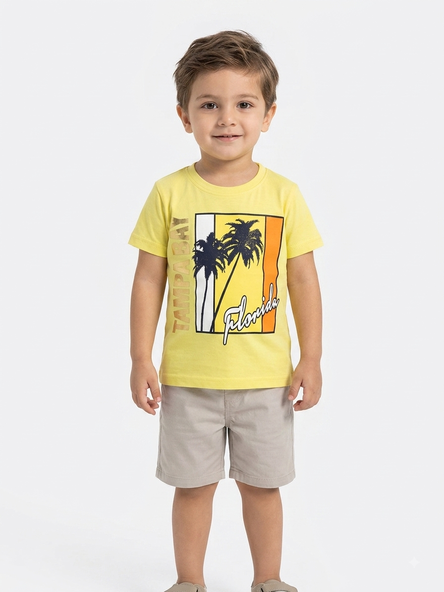 Vingino Branded Yellow T-shirt for Boys