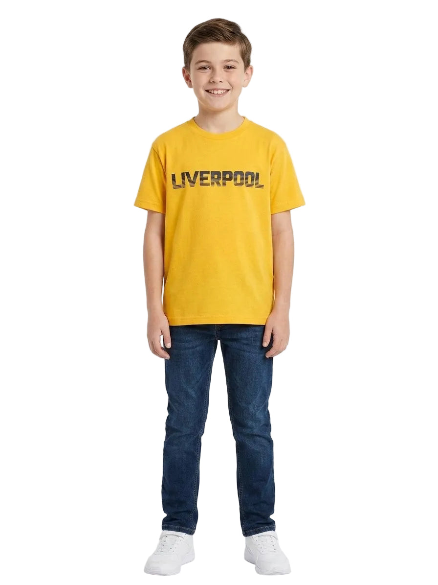 Banner Branded Yellow Liverpool T-shirt for boys 10-11 year (minor defect)
