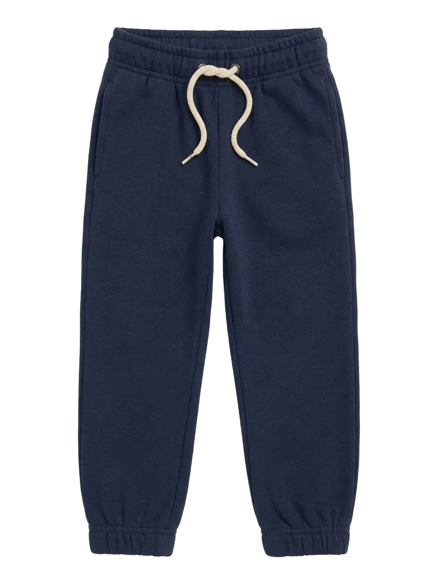 Navy Blue Minoti Branded Winter Fleece Jogger Trouser