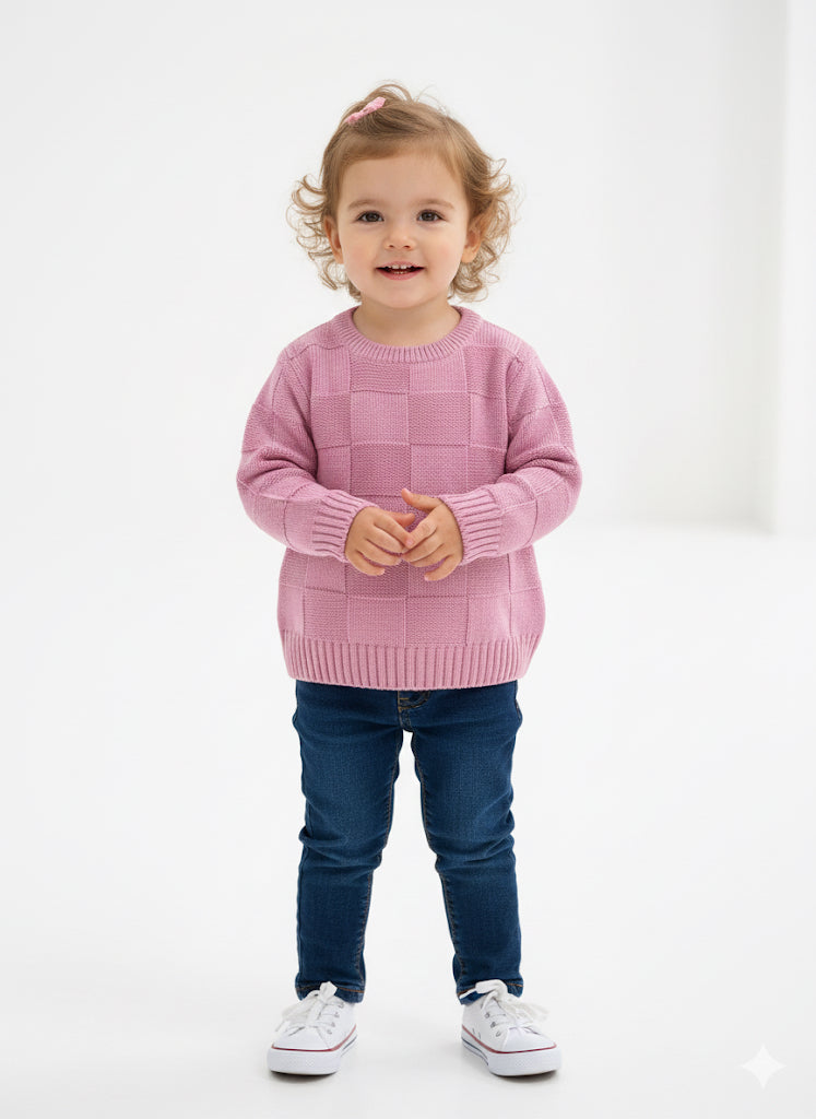 Pink Branded Sweater for Girls
