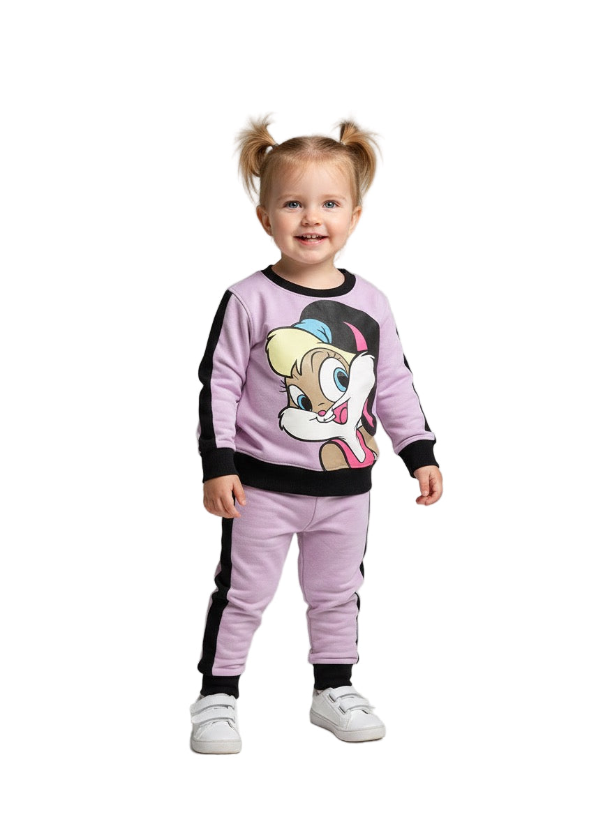 Purple 2 PC Winter Set for Girls