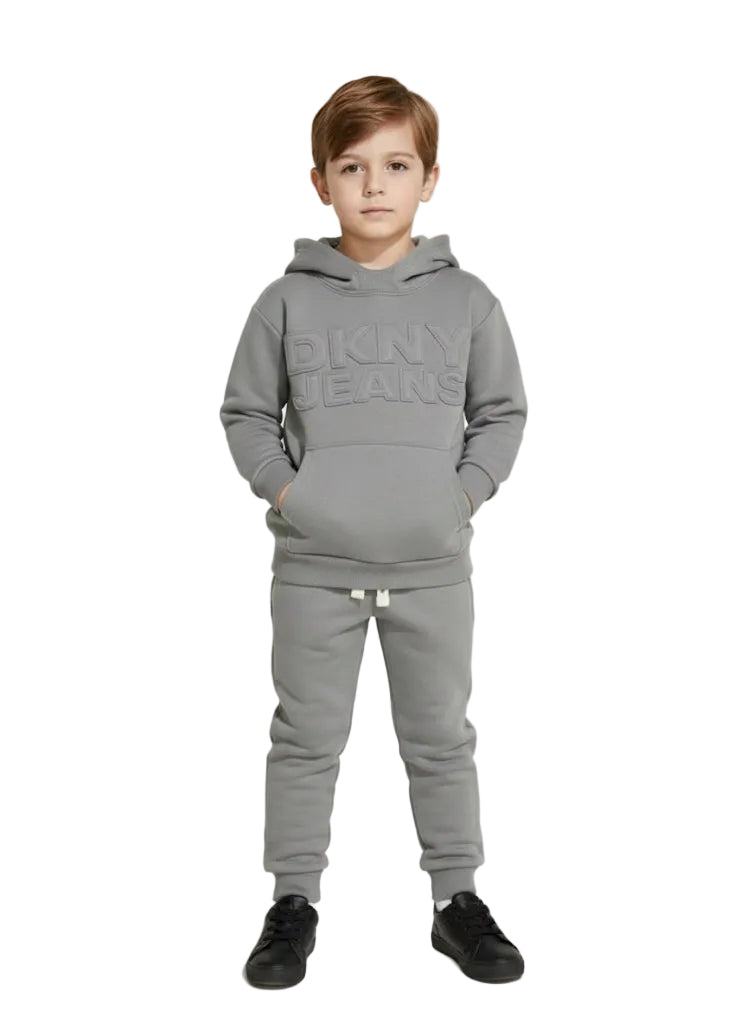 DKNY Branded 2 PC Winter Hooded Set