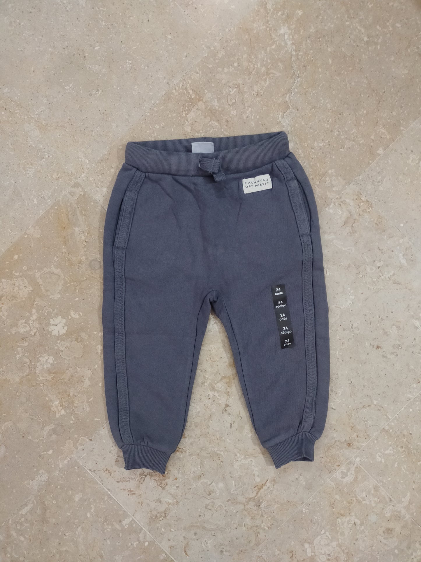 Charcoal Branded Trouser for kids