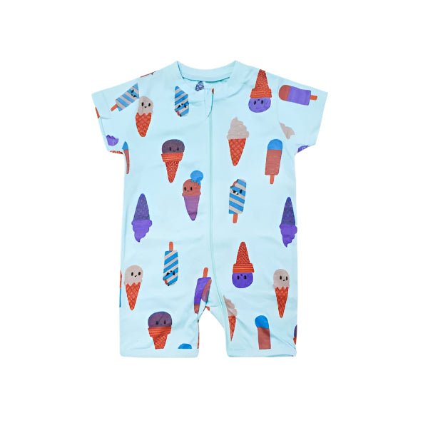 Lindex branded Blue Ice cream romper