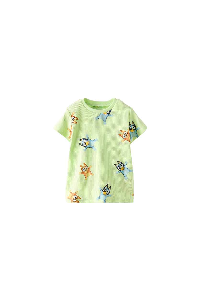 Bluey Printed T-shirt Ribbed Style
