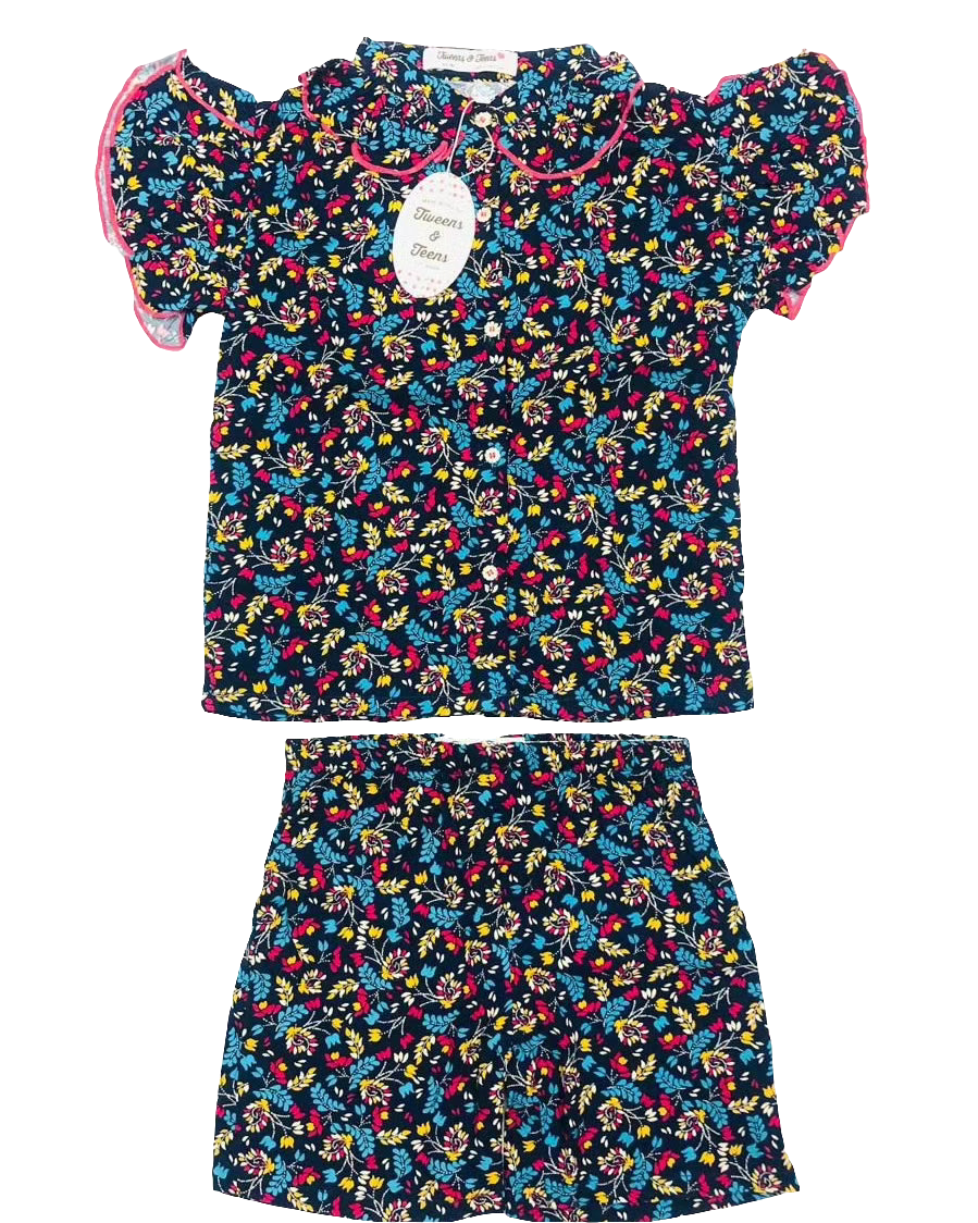 Navy 2 PC Set for Girls