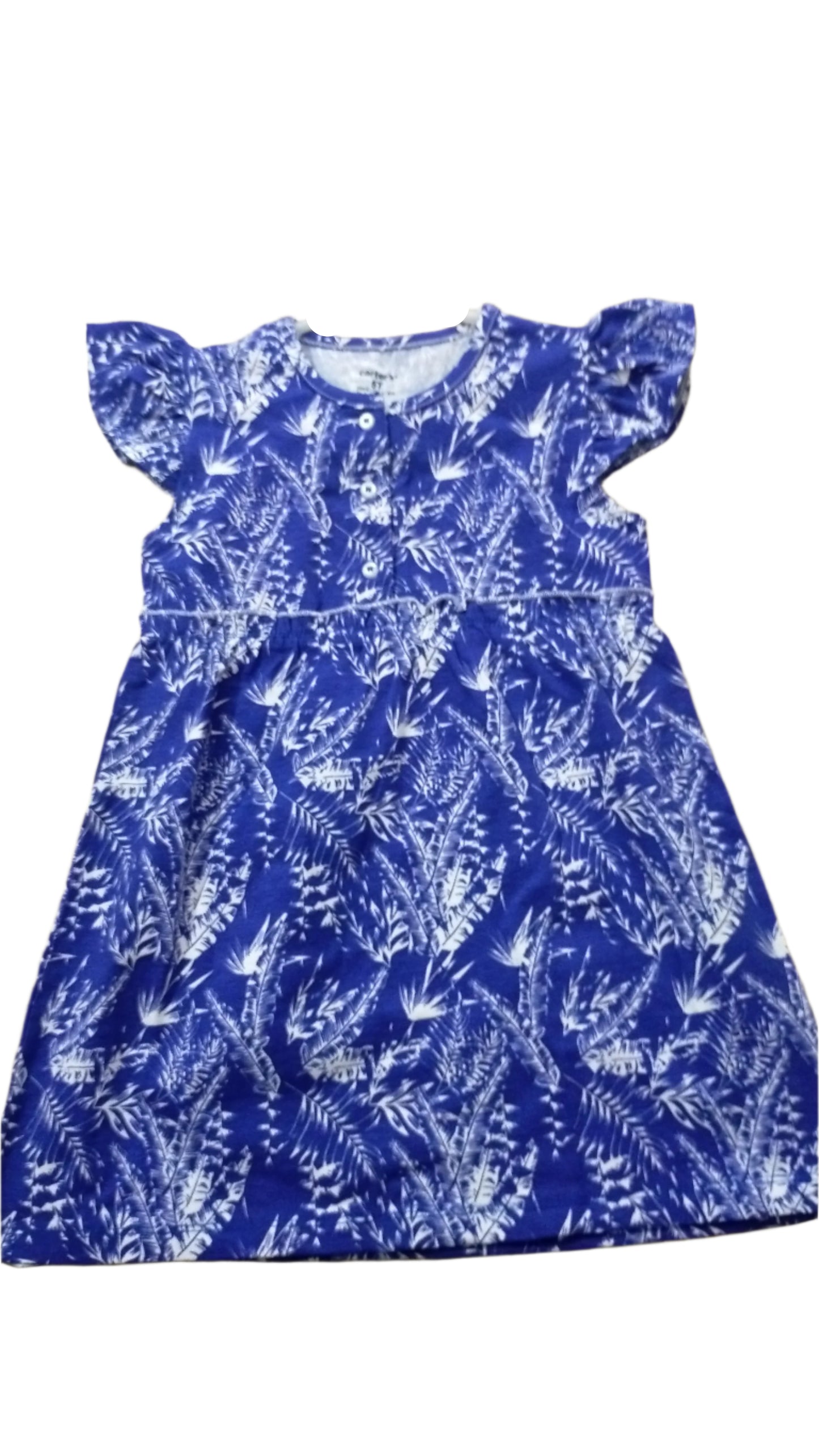 Blue Floral Frock Top