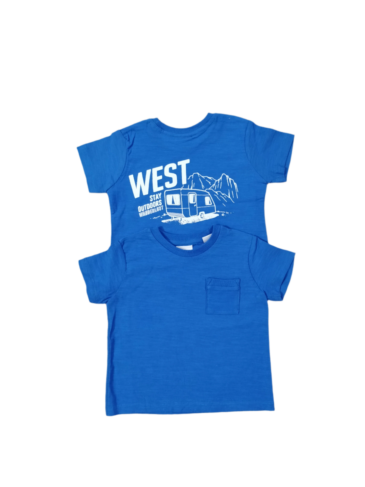 Royal Blue Back Printed Tee