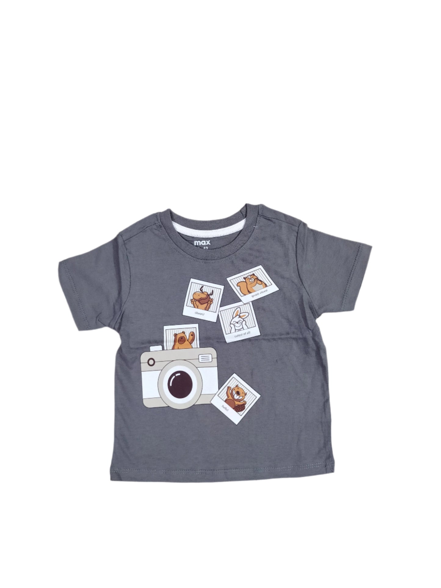 Grey Max Branded Tshirt for Kids