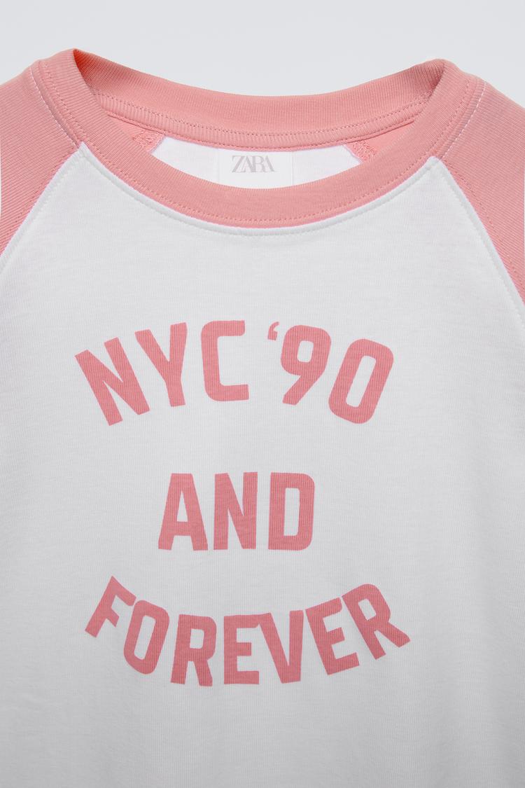 Pink white T-shirt