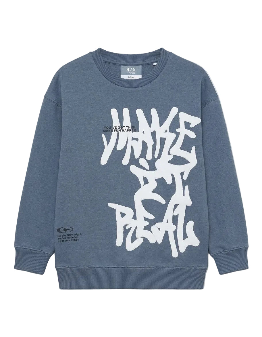 Lefties Branded Graphic Art Sweatshirt for Kids