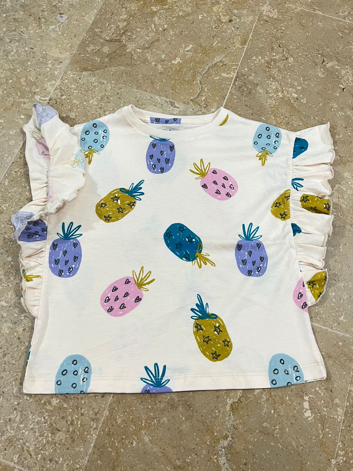 Pineapple Short Body Top for girls