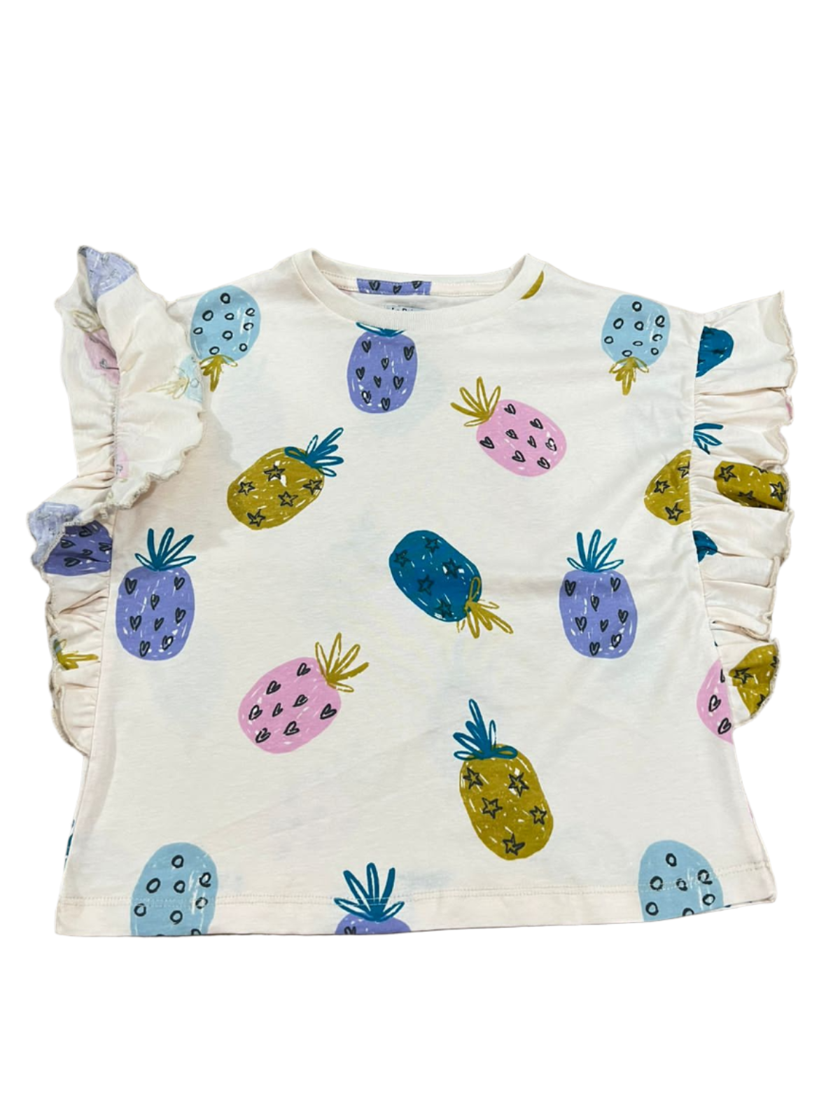 Pineapple Short Body Top for girls