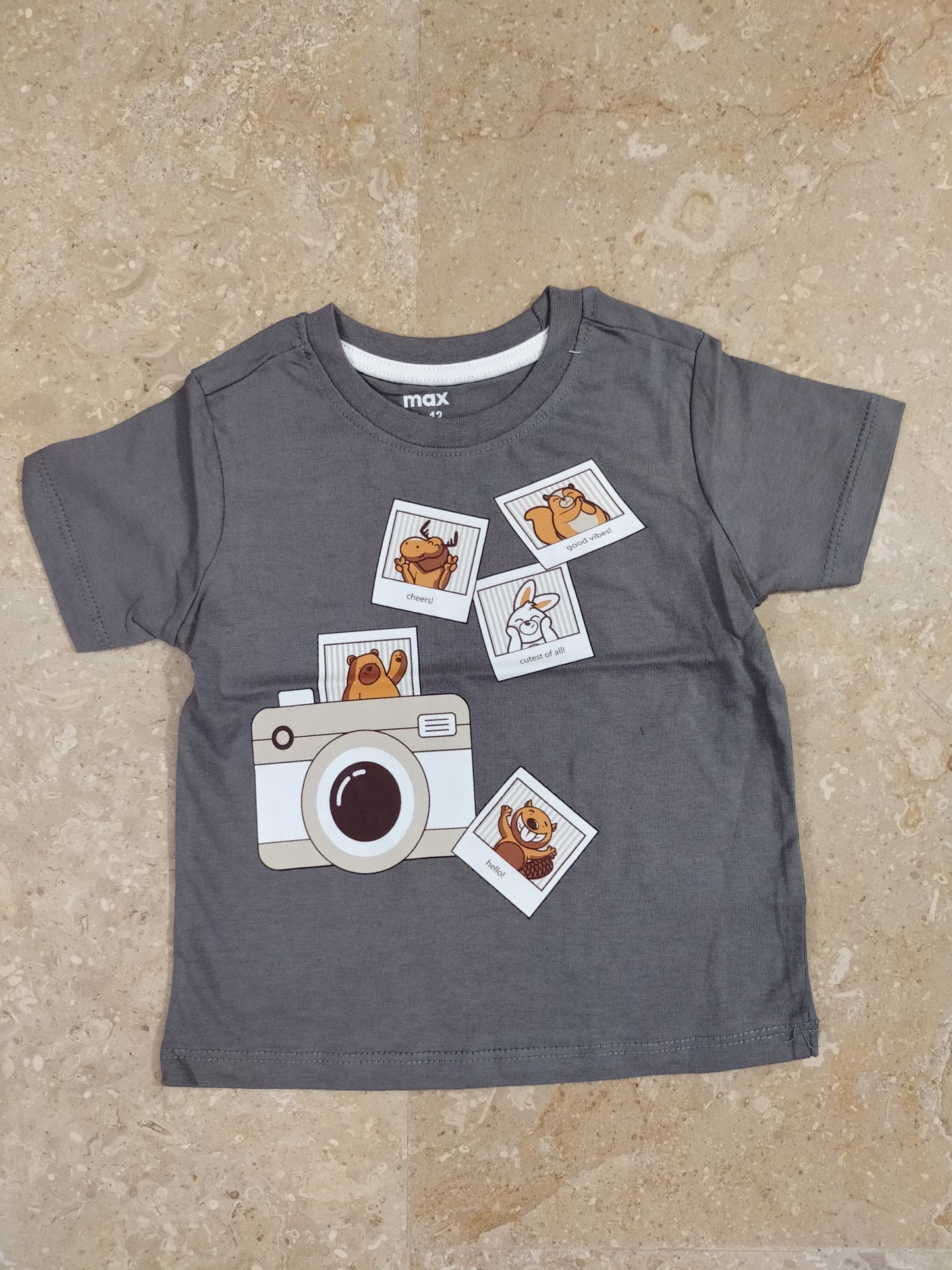 Grey Max Branded Tshirt for Kids