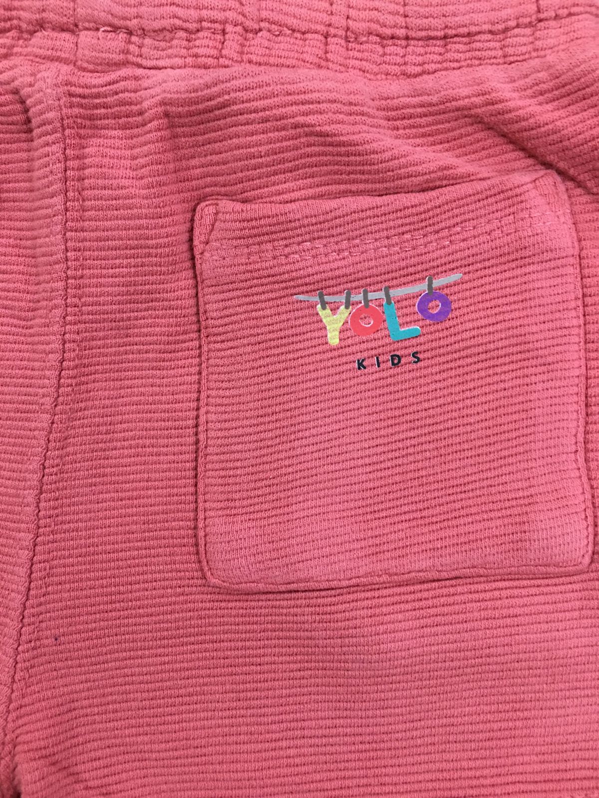 Light Red Branded Baby Boys Short