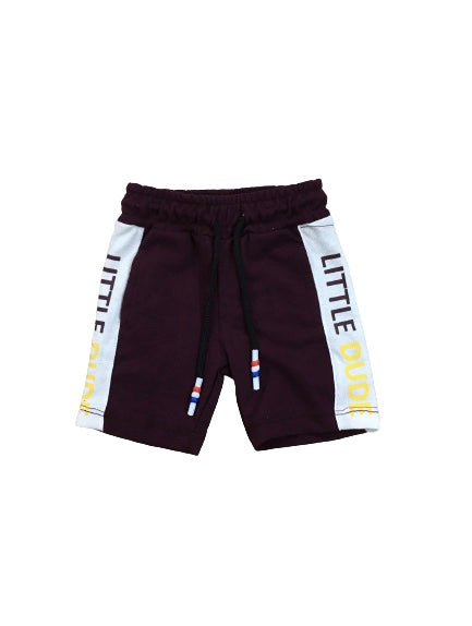 Maroon Short with Side Panel Style