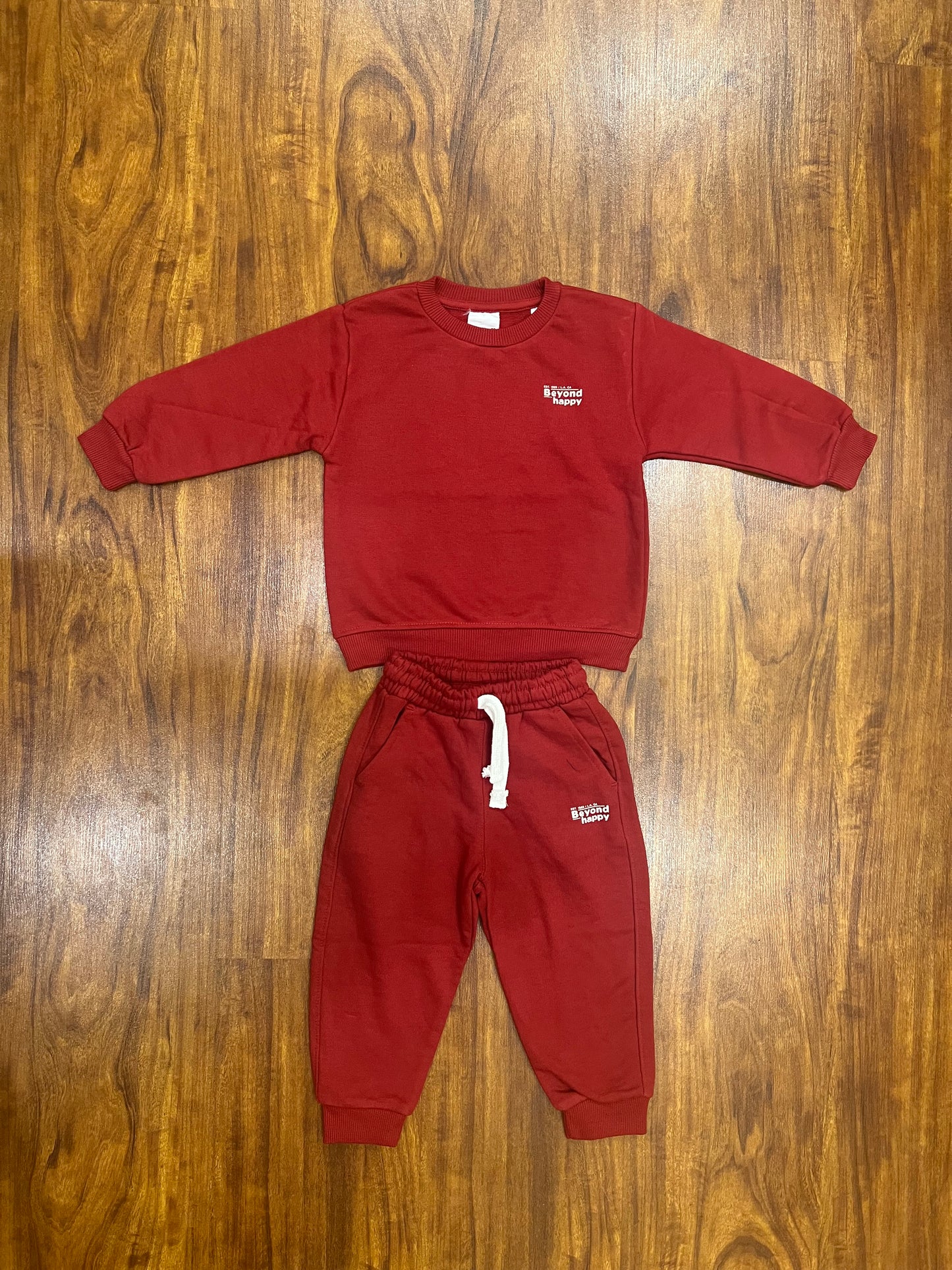 Red Zara Branded Tracksuit