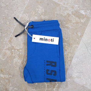 Minoti Branded Blue Fleece Trousers