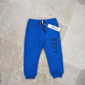 Minoti Branded Blue Fleece Trousers