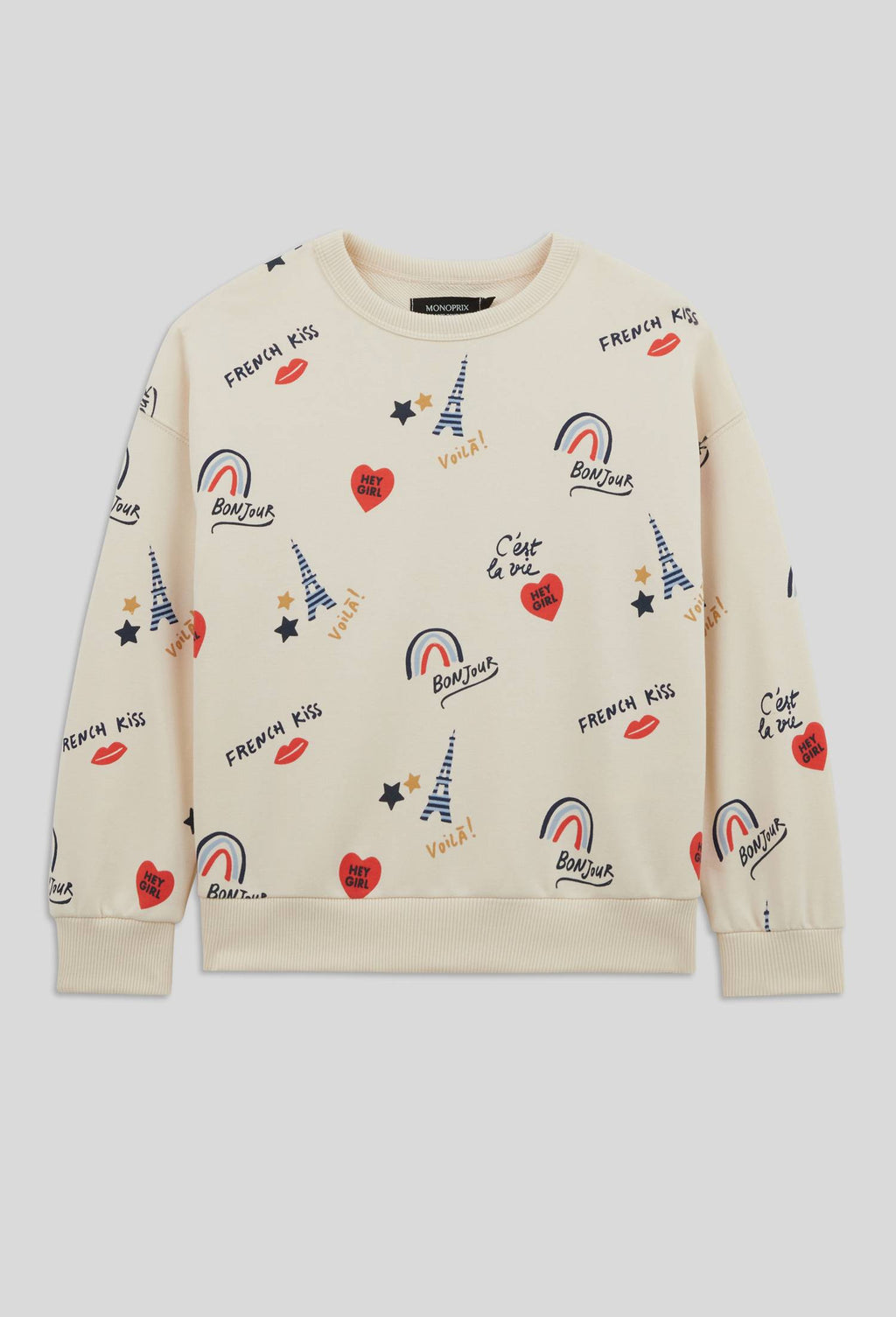 Paris Theme Sweatshirt for Girls