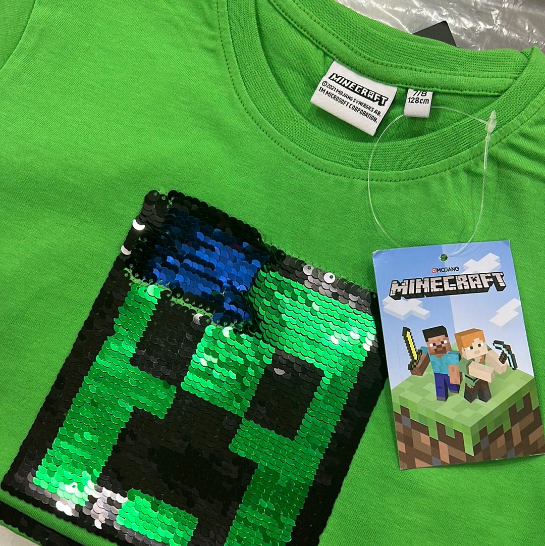 Minecraft Sequins T-shirt for Summers