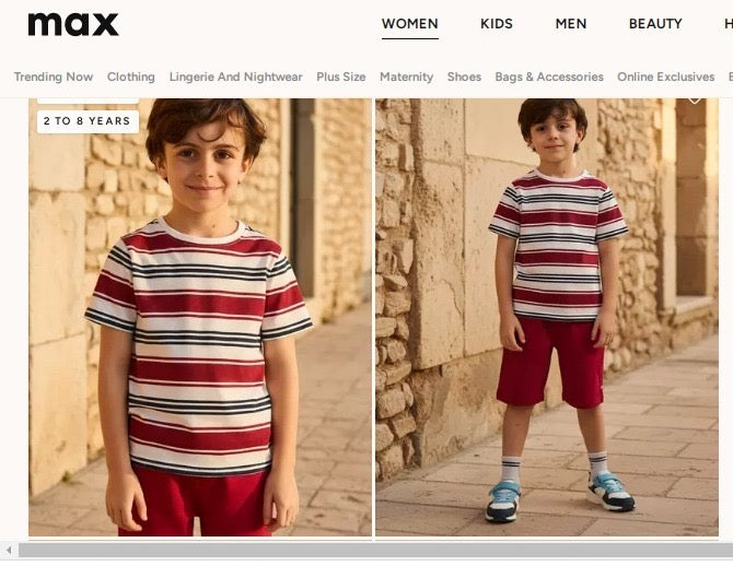 Max branded T-shirt for Boys