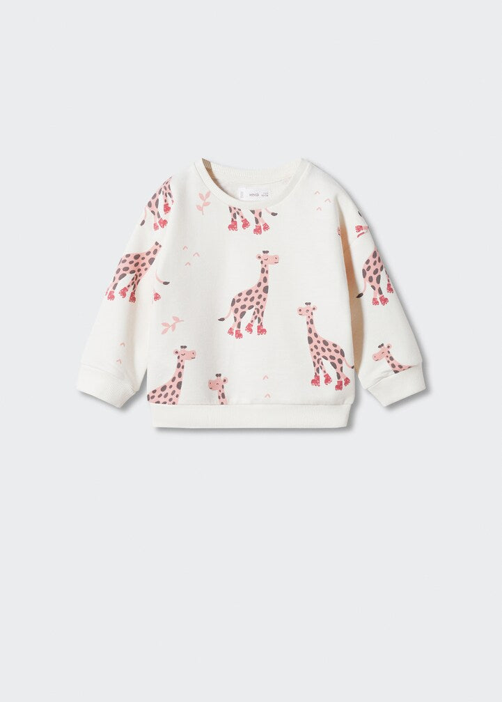 Giraffe Printed Sweatshirt for kids