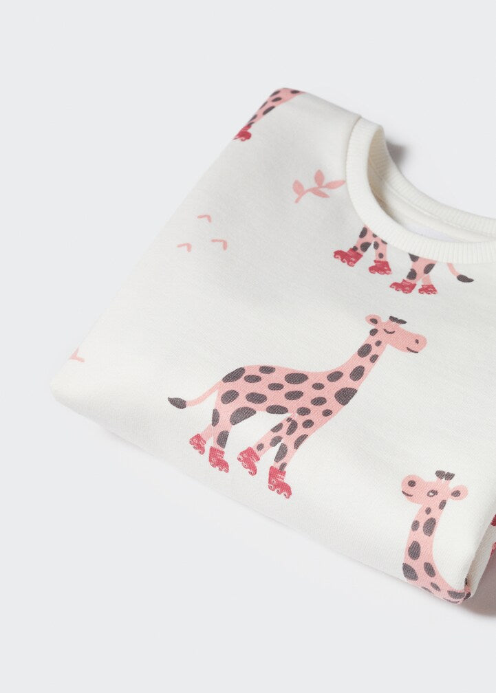 Giraffe Printed Sweatshirt for kids