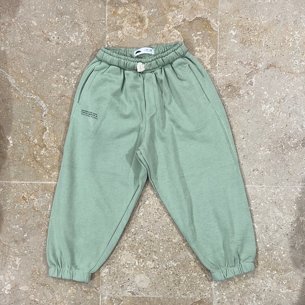 Light Green Branded Trouser loose fit style