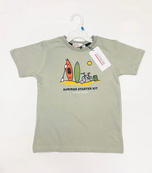 Grey Summer Tshirt for Boys