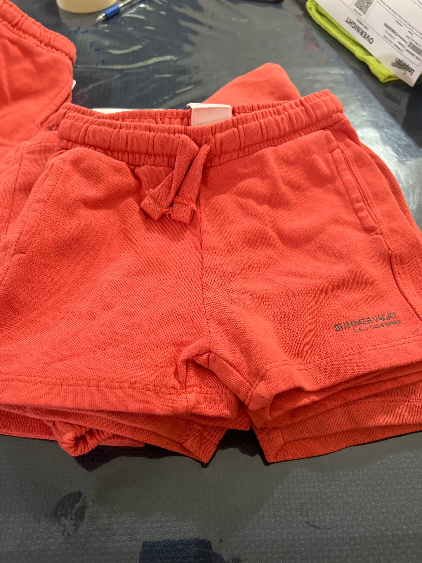 Orange Zara branded pocket style short