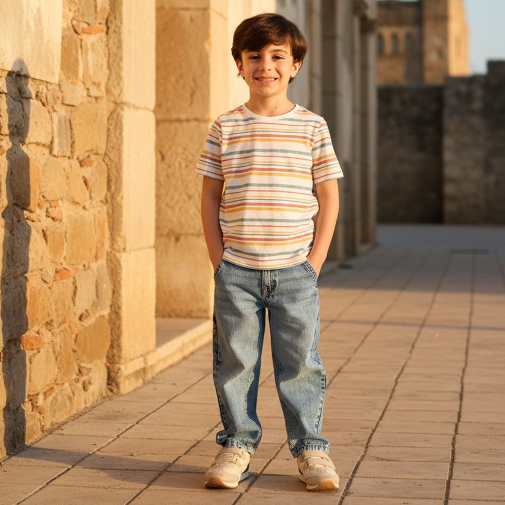 Max branded stripe T-shirt (2 yr to 7 yr)