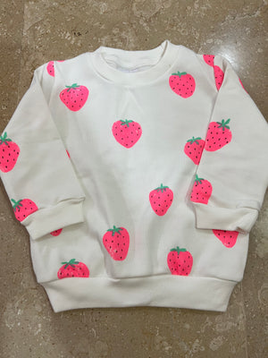 Strawberry Sweatshirt for Girls