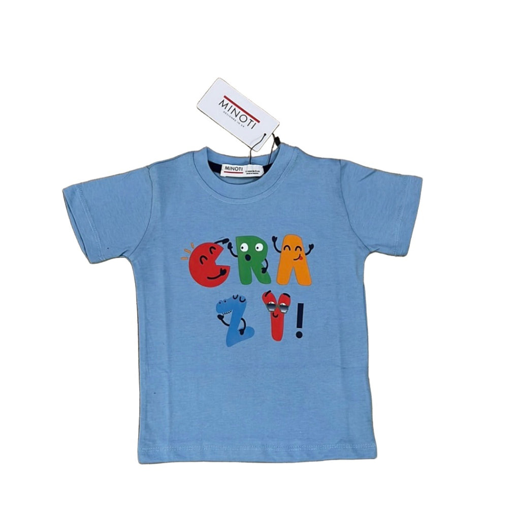 Blue Printed T-shirt for Boys