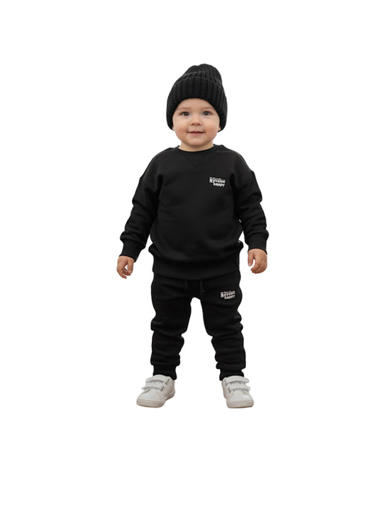 Black Zara Branded Tracksuit